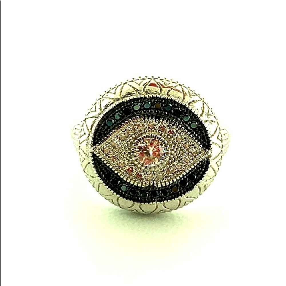 Sterling Silver Evil Eye Ring